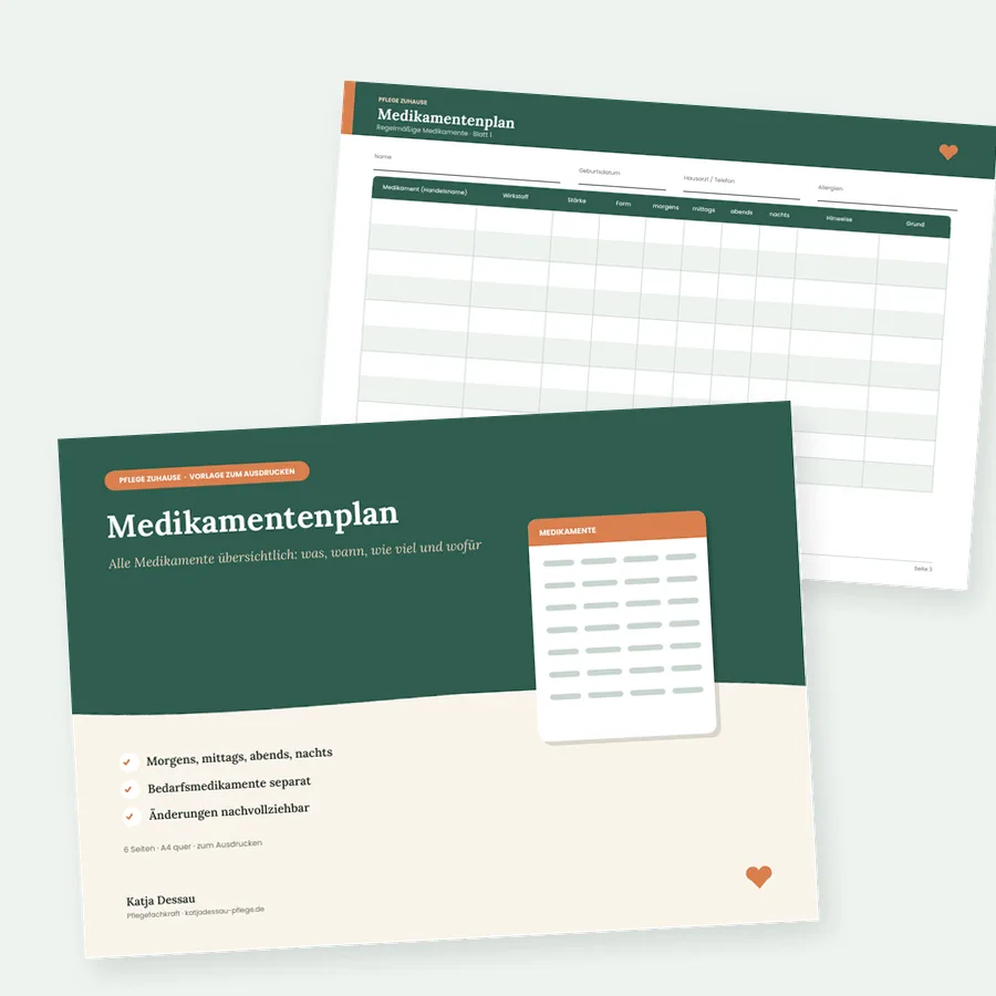 Vorschau: Medikamentenplan